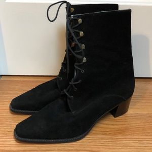 Paloma Witchy Boot Black Suede Sz 7.5 Italian